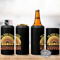 Funny Taco English Teacher 4 in 1 Can Cooler Tumbler No More Tacos Punctuation Matters - Wonder Print Shop