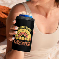 Funny Taco English Teacher 4 in 1 Can Cooler Tumbler No More Tacos Punctuation Matters - Wonder Print Shop