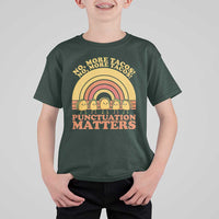 Funny Taco English Teacher T Shirt For Kid No More Tacos Punctuation Matters - Wonder Print Shop