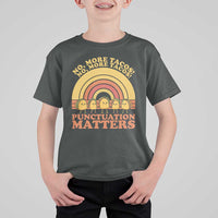 Funny Taco English Teacher T Shirt For Kid No More Tacos Punctuation Matters - Wonder Print Shop
