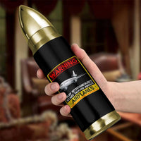 Funny Pilot Bullet Tumbler Warning May Spontaneously Talk About Airplanes - Wonder Print Shop