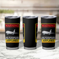 Funny Pilot Tumbler Cup Warning May Spontaneously Talk About Airplanes - Wonder Print Shop