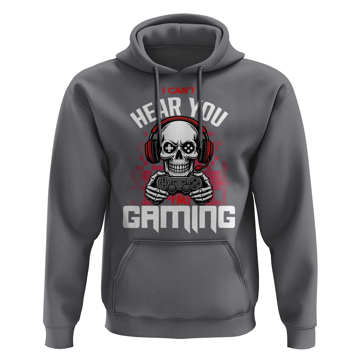 Funny Skeleton Gaming Hoodie Can Not Hear You I Am Gaming Video Game - Wonder Print Shop