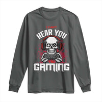 Funny Skeleton Gaming Long Sleeve Shirt Can Not Hear You I Am Gaming Video Game - Wonder Print Shop