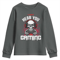 Funny Skeleton Gaming Youth Sweatshirt Can Not Hear You I Am Gaming Video Game - Wonder Print Shop