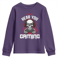 Funny Skeleton Gaming Youth Sweatshirt Can Not Hear You I Am Gaming Video Game - Wonder Print Shop