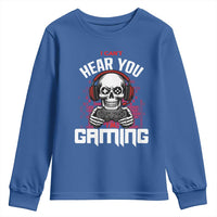 Funny Skeleton Gaming Youth Sweatshirt Can Not Hear You I Am Gaming Video Game - Wonder Print Shop