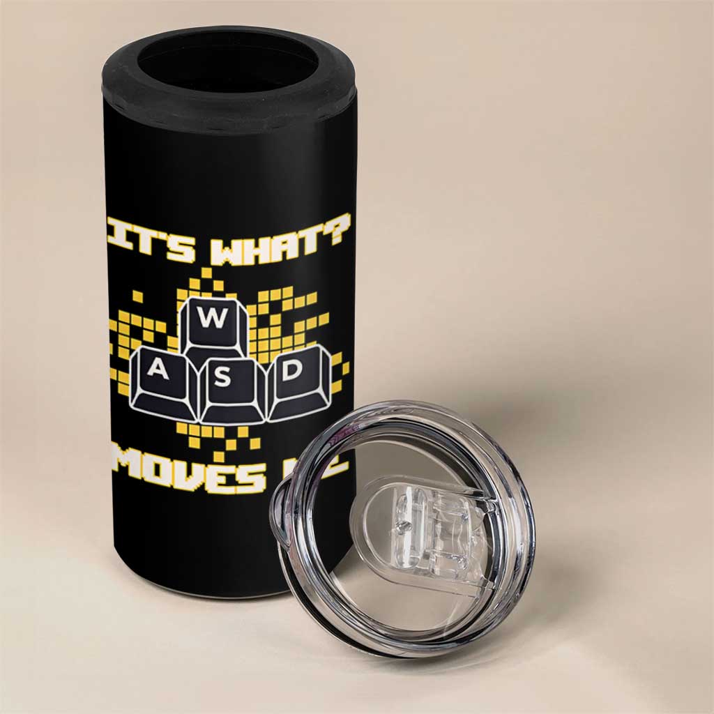 Funny PC Gamer Gaming 4 in 1 Can Cooler Tumbler It Is What Moves Me - Wonder Print Shop