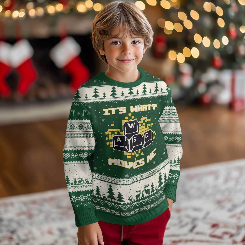 Funny PC Gamer Gaming Ugly Christmas Sweater It Is What Moves Me - Wonder Print Shop