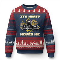 Funny PC Gamer Gaming Ugly Christmas Sweater It Is What Moves Me - Wonder Print Shop