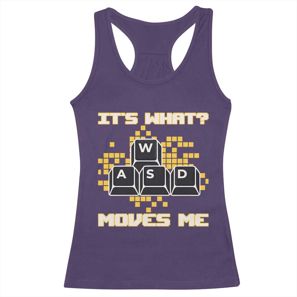 Funny PC Gamer Gaming Racerback Tank Top It Is What Moves Me - Wonder Print Shop