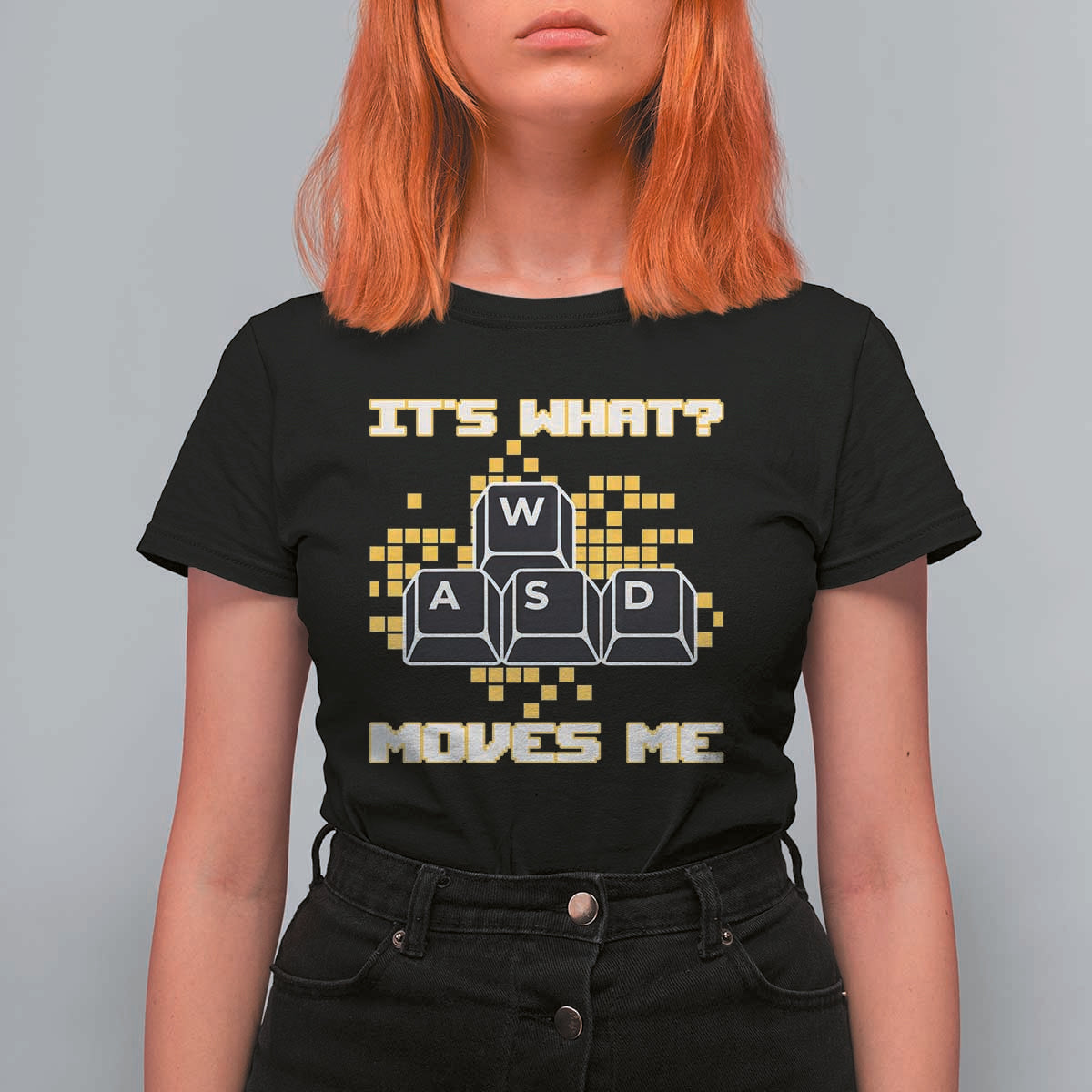 Funny PC Gamer Gaming T Shirt For Women It Is What Moves Me - Wonder Print Shop