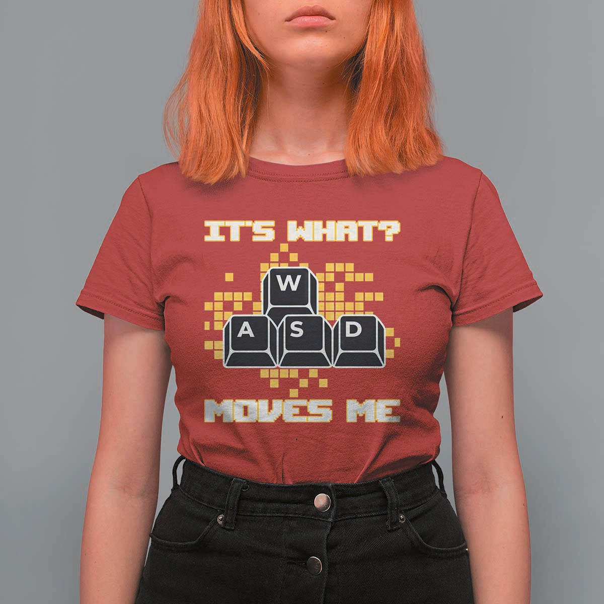 Funny PC Gamer Gaming T Shirt For Women It Is What Moves Me - Wonder Print Shop