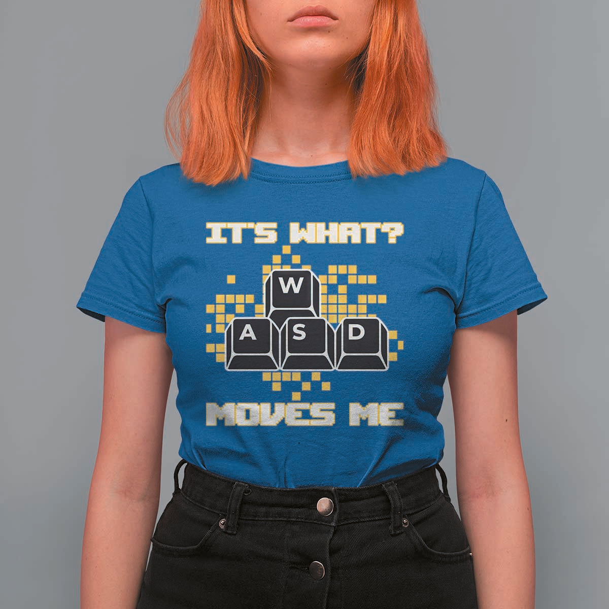 Funny PC Gamer Gaming T Shirt For Women It Is What Moves Me - Wonder Print Shop