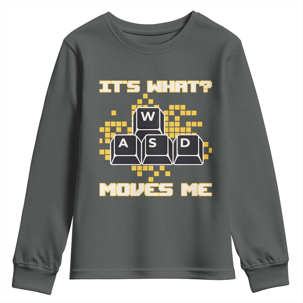 Funny PC Gamer Gaming Youth Sweatshirt It Is What Moves Me - Wonder Print Shop
