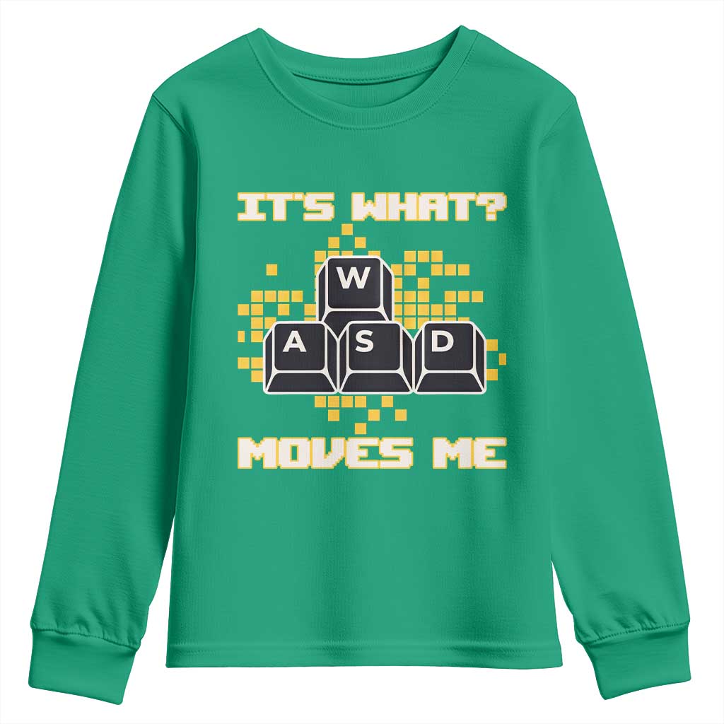 Funny PC Gamer Gaming Youth Sweatshirt It Is What Moves Me - Wonder Print Shop
