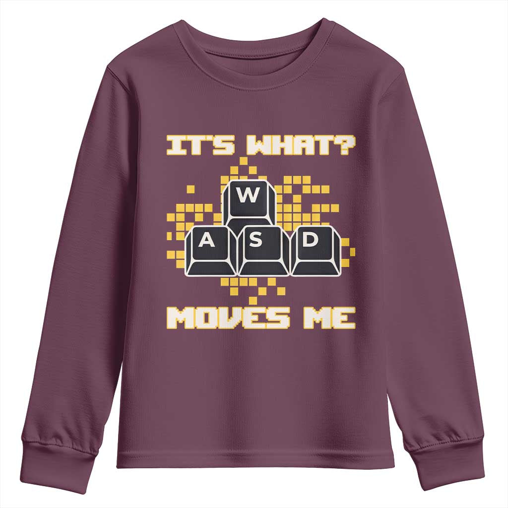 Funny PC Gamer Gaming Youth Sweatshirt It Is What Moves Me - Wonder Print Shop