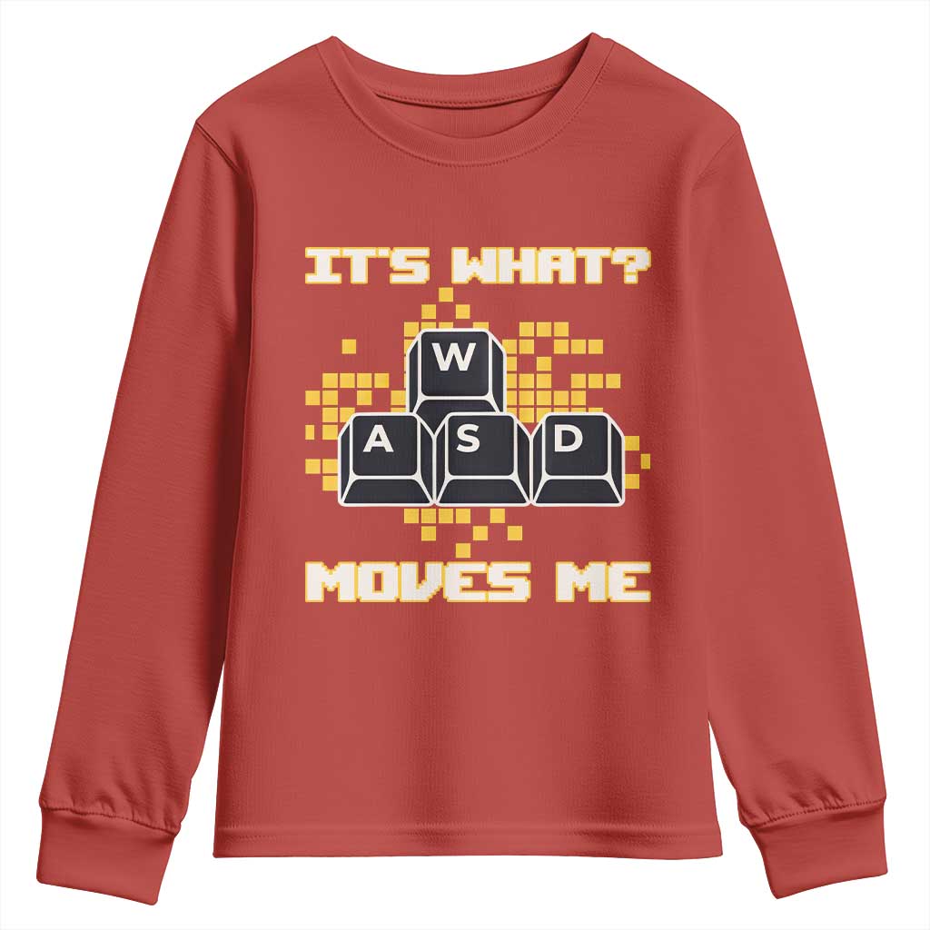 Funny PC Gamer Gaming Youth Sweatshirt It Is What Moves Me - Wonder Print Shop