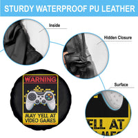 Funny Video Gamer Spare Tire Cover Warning May Yell At Video Games - Wonder Print Shop