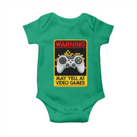 Funny Video Gamer Baby Onesie Warning May Yell At Video Games - Wonder Print Shop