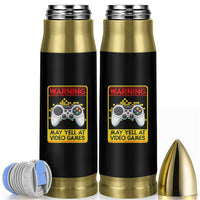Funny Video Gamer Bullet Tumbler Warning May Yell At Video Games - Wonder Print Shop