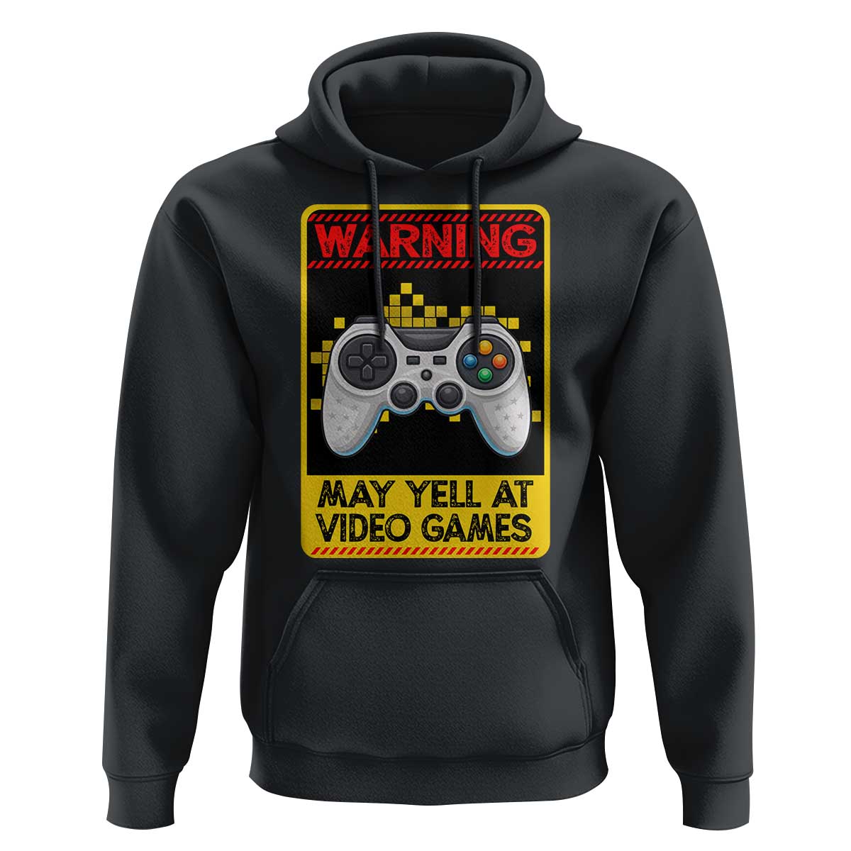 Funny Video Gamer Hoodie Warning May Yell At Video Games - Wonder Print Shop