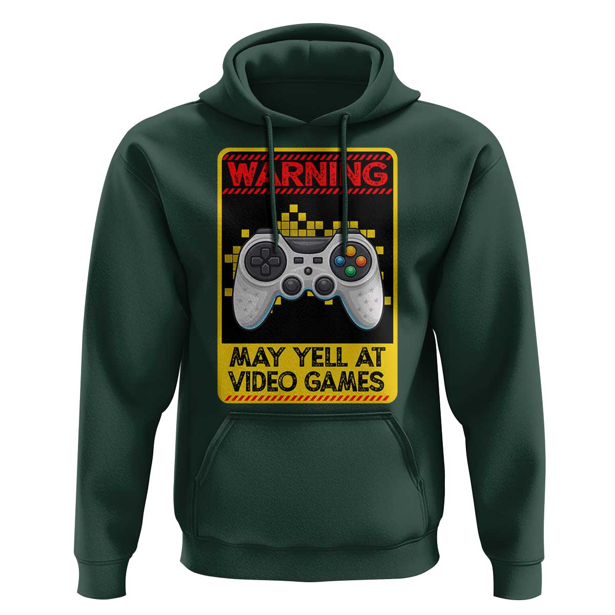 Funny Video Gamer Hoodie Warning May Yell At Video Games - Wonder Print Shop