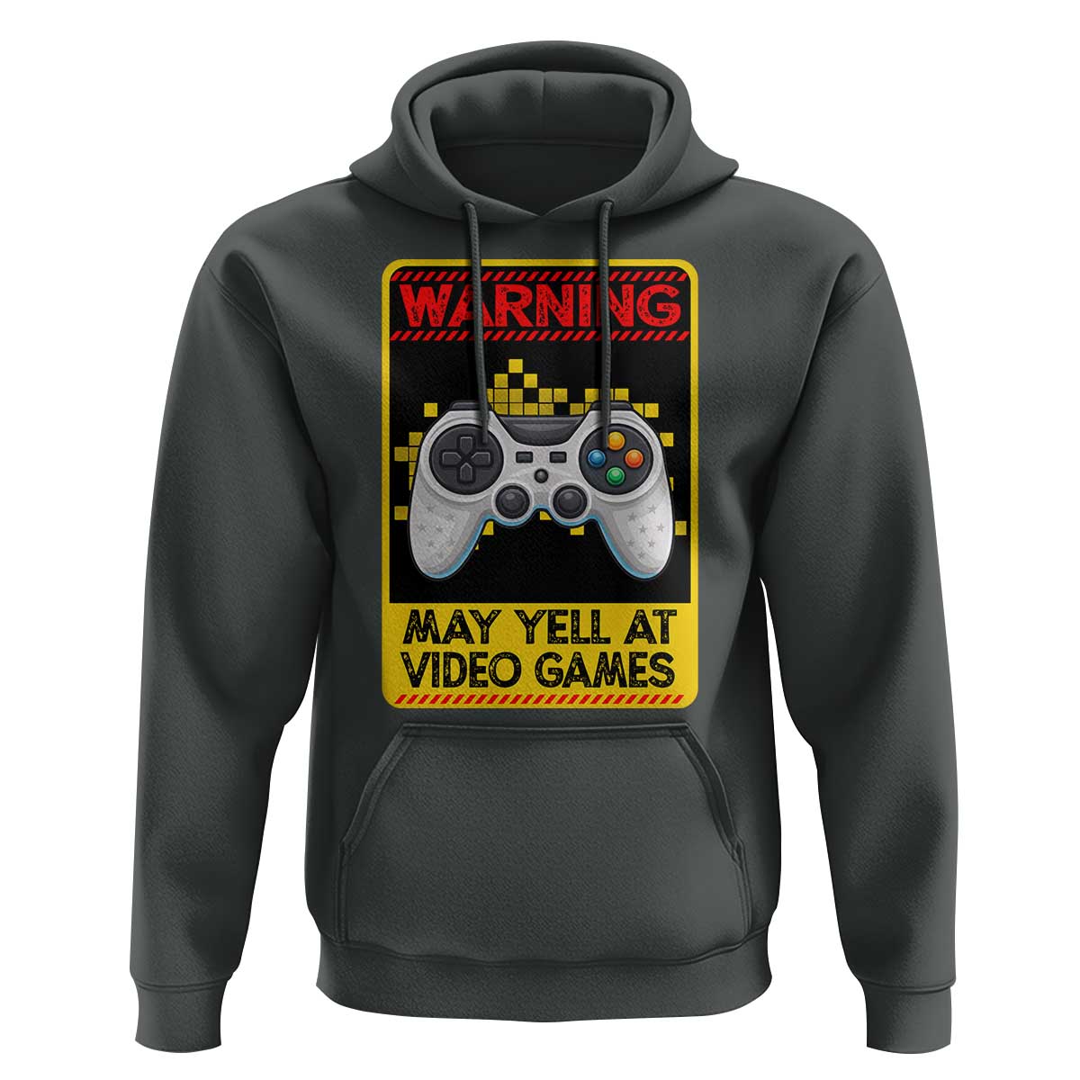 Funny Video Gamer Hoodie Warning May Yell At Video Games - Wonder Print Shop
