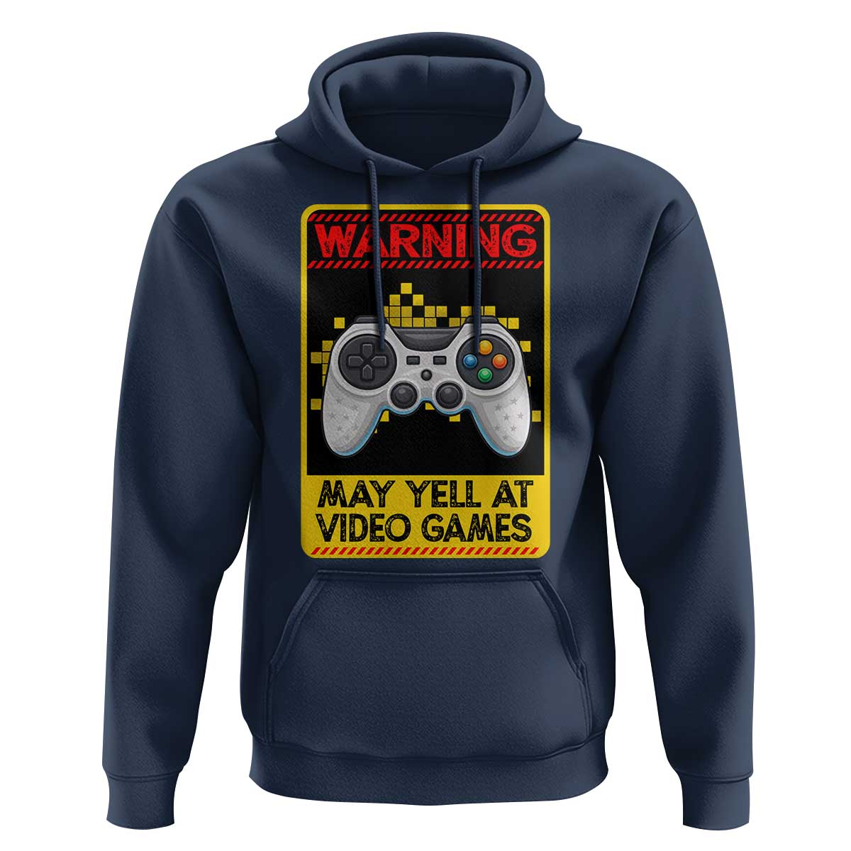 Funny Video Gamer Hoodie Warning May Yell At Video Games - Wonder Print Shop