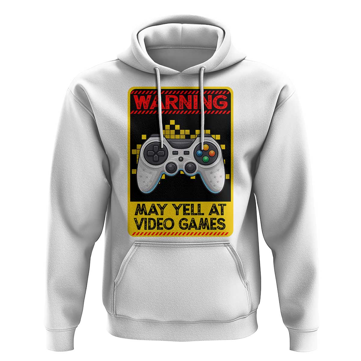 Funny Video Gamer Hoodie Warning May Yell At Video Games - Wonder Print Shop