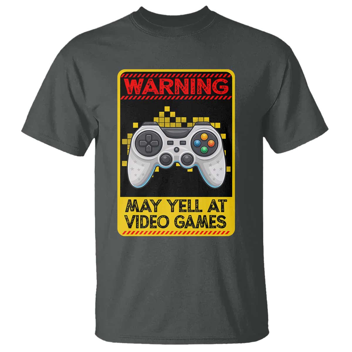 Funny Video Gamer T Shirt Warning May Yell At Video Games - Wonder Print Shop