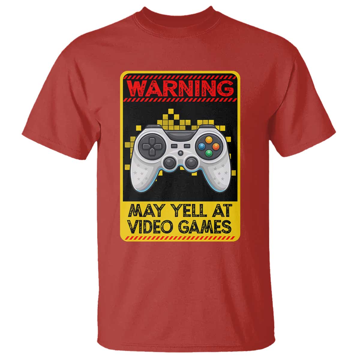 Funny Video Gamer T Shirt Warning May Yell At Video Games - Wonder Print Shop
