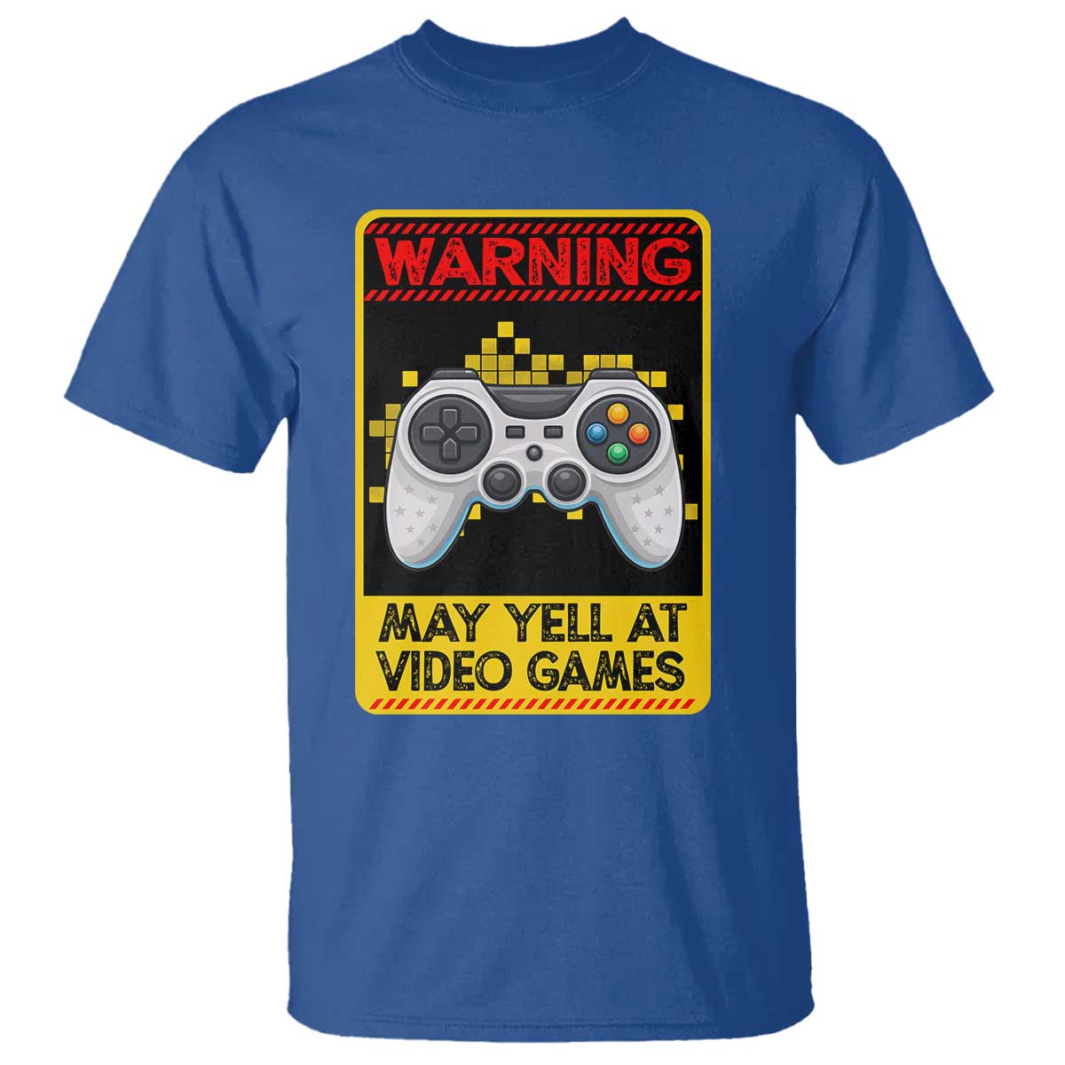 Funny Video Gamer T Shirt Warning May Yell At Video Games - Wonder Print Shop