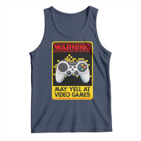 Funny Video Gamer Tank Top Warning May Yell At Video Games - Wonder Print Shop