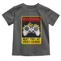 Funny Video Gamer Toddler T Shirt Warning May Yell At Video Games - Wonder Print Shop