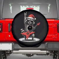 Funny Raccoon Rock Music Christmas Spare Tire Cover - Wonder Print Shop