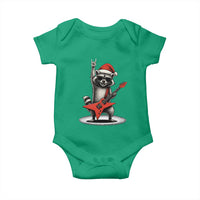 Funny Raccoon Rock Music Christmas Baby Onesie - Wonder Print Shop