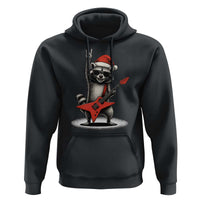 Funny Raccoon Rock Music Christmas Hoodie - Wonder Print Shop