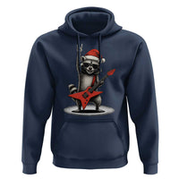 Funny Raccoon Rock Music Christmas Hoodie - Wonder Print Shop