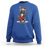 Funny Raccoon Rock Music Christmas Sweatshirt - Wonder Print Shop