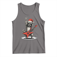 Funny Raccoon Rock Music Christmas Tank Top - Wonder Print Shop