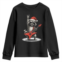 Funny Raccoon Rock Music Christmas Youth Sweatshirt - Wonder Print Shop