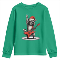 Funny Raccoon Rock Music Christmas Youth Sweatshirt - Wonder Print Shop