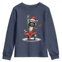 Funny Raccoon Rock Music Christmas Youth Sweatshirt - Wonder Print Shop