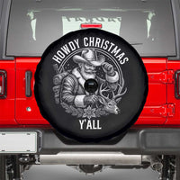Cowboy Santa Claus Spare Tire Cover Howdy Christmas Y'all Western Country - Wonder Print Shop