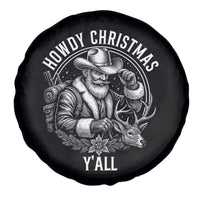 Cowboy Santa Claus Spare Tire Cover Howdy Christmas Y'all Western Country - Wonder Print Shop