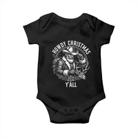 Cowboy Santa Claus Baby Onesie Howdy Christmas Y'all Western Country - Wonder Print Shop