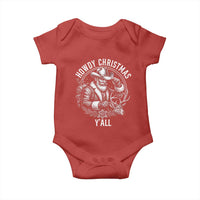 Cowboy Santa Claus Baby Onesie Howdy Christmas Y'all Western Country - Wonder Print Shop