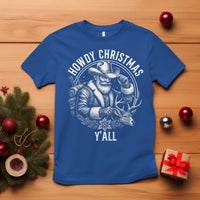 Cowboy Santa Claus T Shirt Howdy Christmas Y'all Western Country - Wonder Print Shop