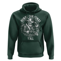 Cowboy Santa Claus Hoodie Howdy Christmas Y'all Western Country - Wonder Print Shop